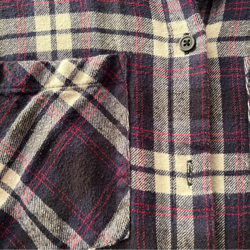 Monki Long Sleeve Button Up Plaid Flannel XS - Picture 4 of 8